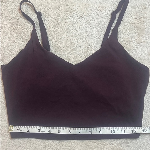 Athleta Deep Burgundy Elation Long Line Bra - Picture 4 of 8